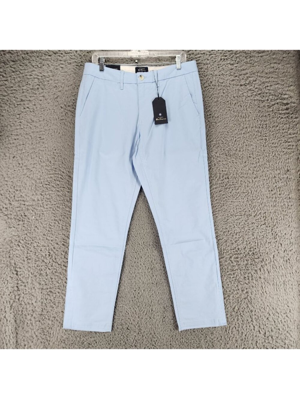 Ben Sherman Pants Mens 32x32 Blue Stretch Mid Rise Straight Fit *NWT*
